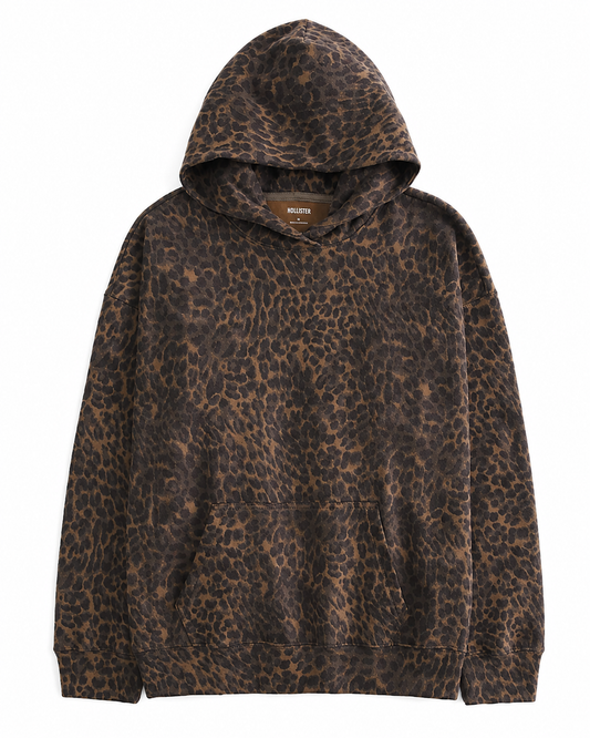 Leopard Print Hoodie